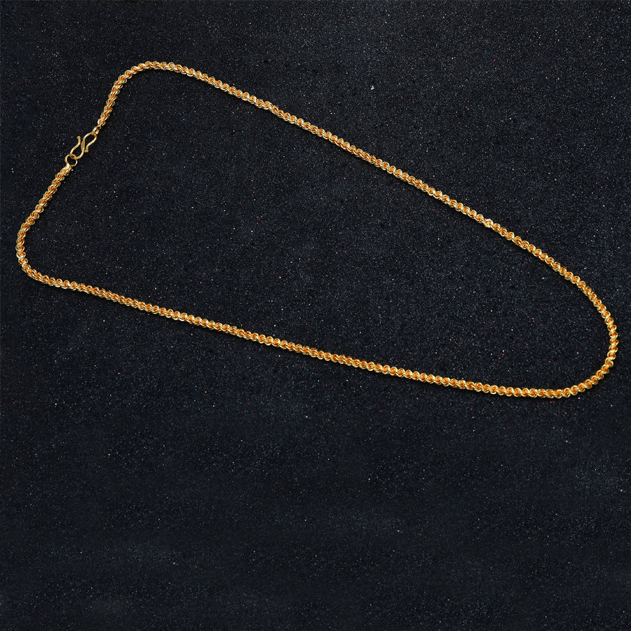 Gold color Brass metal Chain 1711732