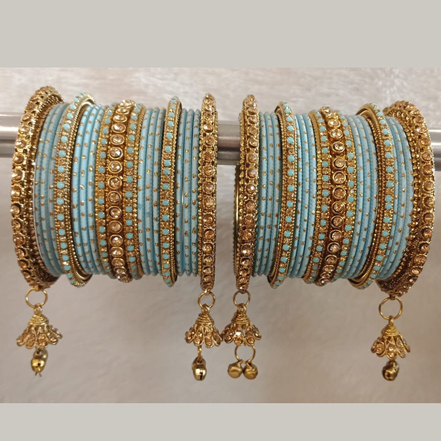 Blue color Metal Alloy metal Bangles 1712809