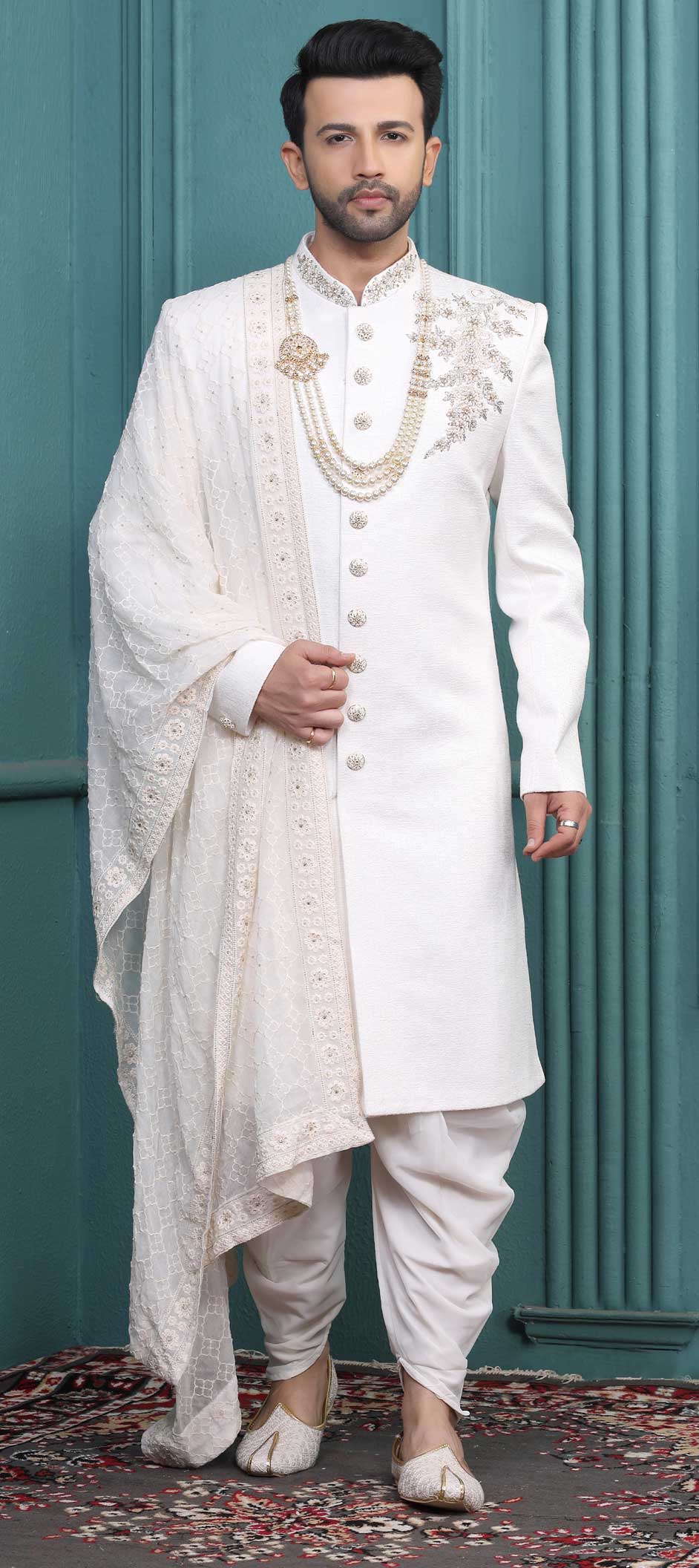 wedding sherwani with dhoti