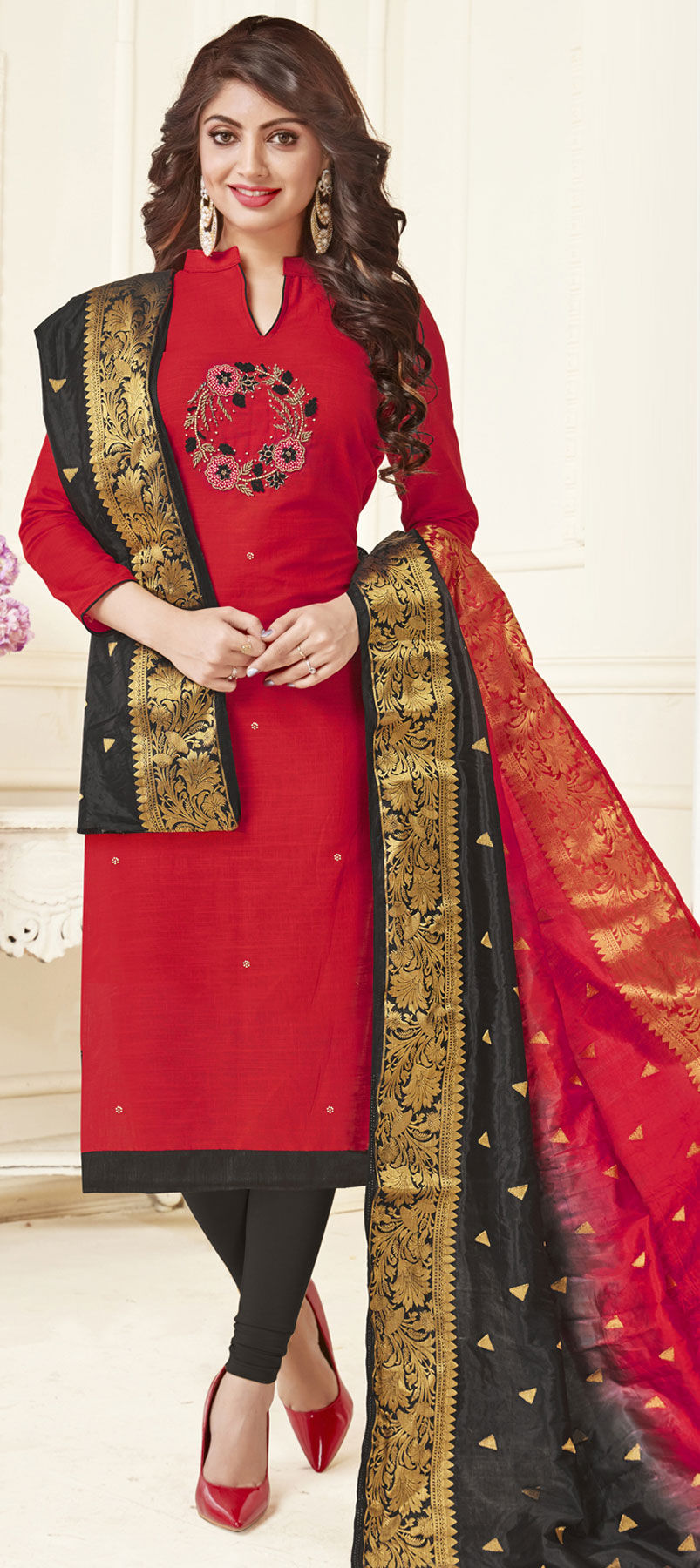 Red salwar suit - New India Fashion