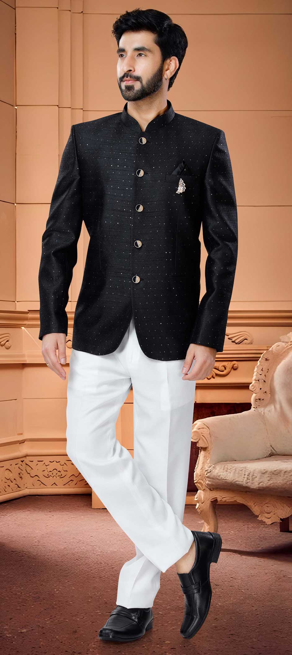 Black cotton plain pathani suit | Fashion suits for men, Handsome wear,  Gents kurta design