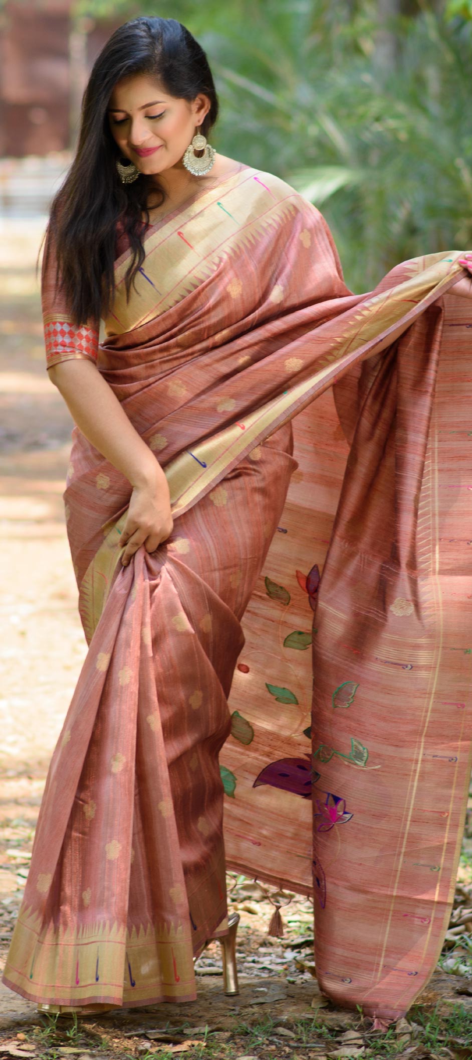 New Wine Designer Soft Silk Saree – I4U Clothing