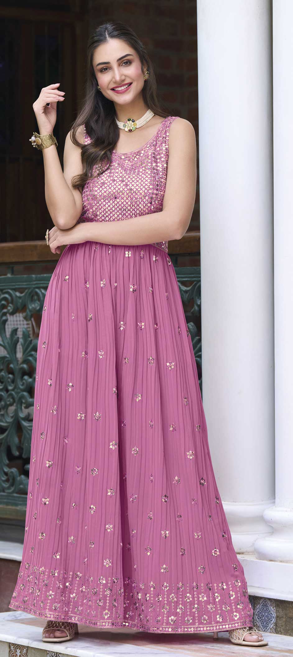 open lace back dress Long Formal Jumpsuit 39582 by Ava Presley