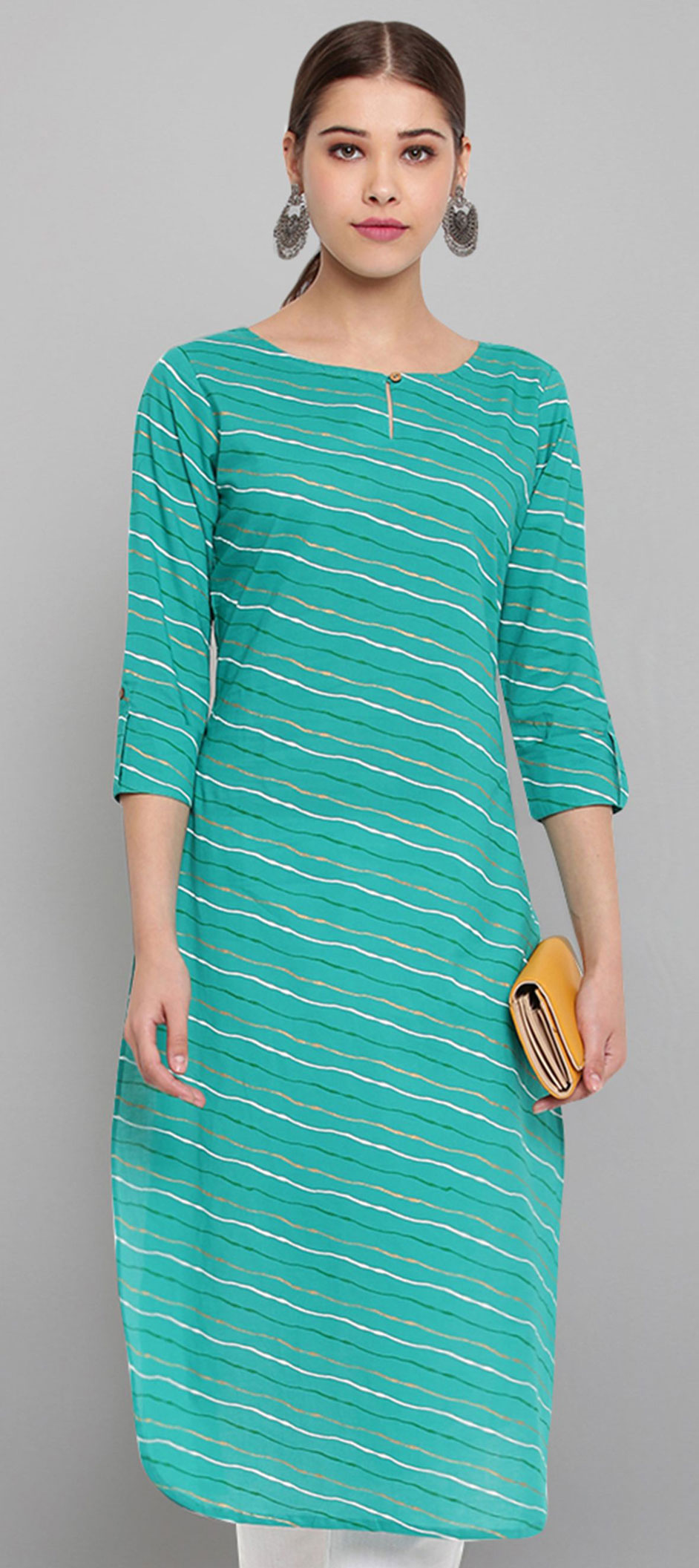 cotton check fabric kurti