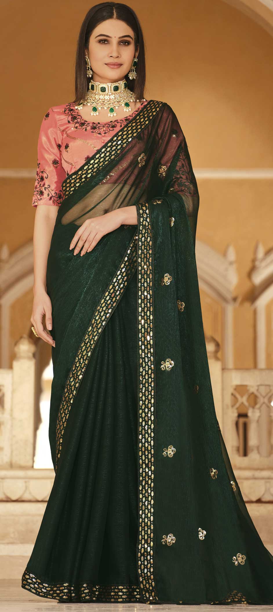 Buy Green Sarees for Women by KAAYALI Online | Ajio.com