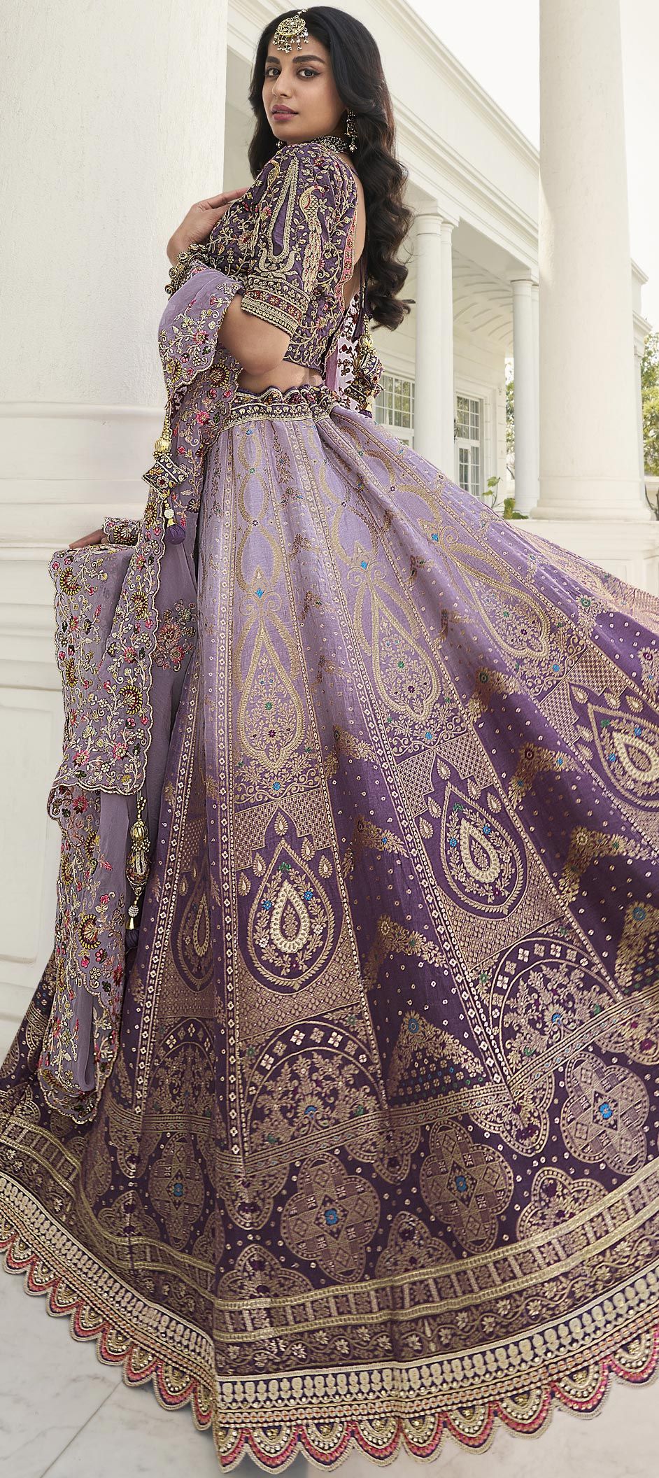 Purple Lehenga Collection For Engagement Engagement, Reception