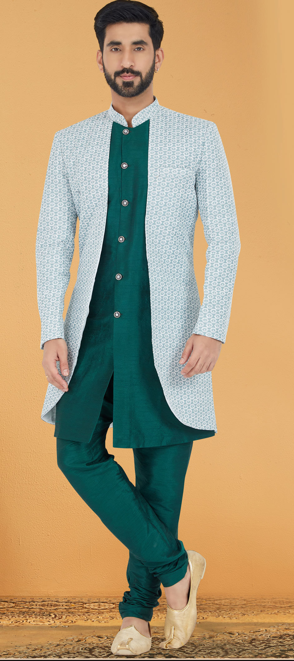 Party dress green color discount