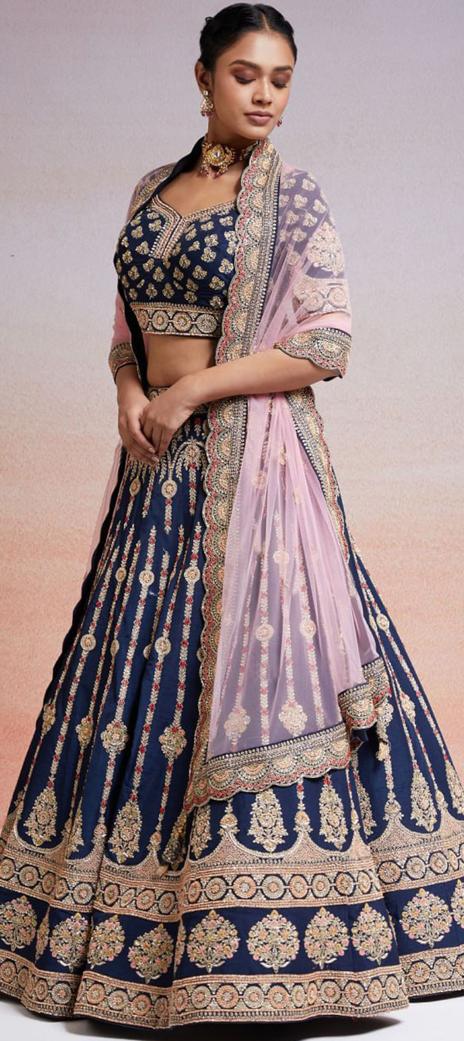 Buy Pink Lehenga Choli Sets for Women by ZEEL CLOTHING Online | Ajio.com