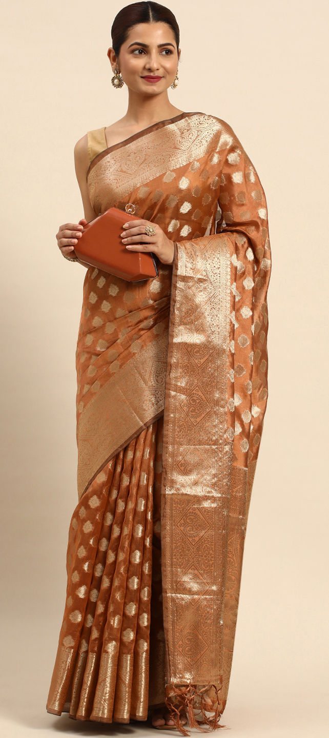 Buy Brown Sarees for Women by AA-HA!! Online | Ajio.com