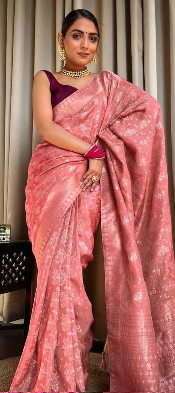Majantha Traditional Pink and Majenta color Art Silk, Silk fabric Saree : 1884300