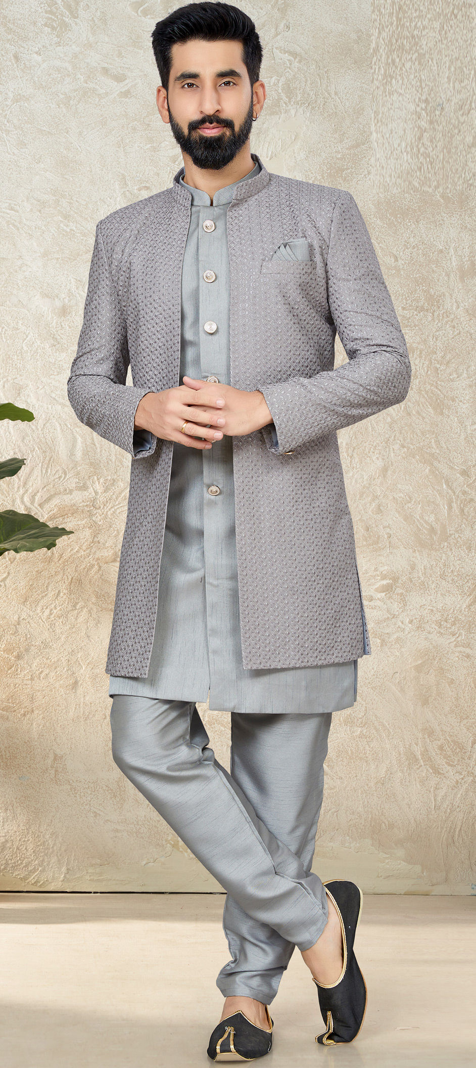 Grey western dress clearance