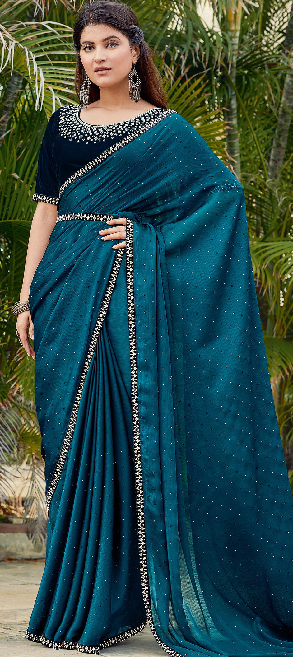 Laxmipati Jugnu Silk Peacock Blue Saree – Laxmipati Sarees | Sale