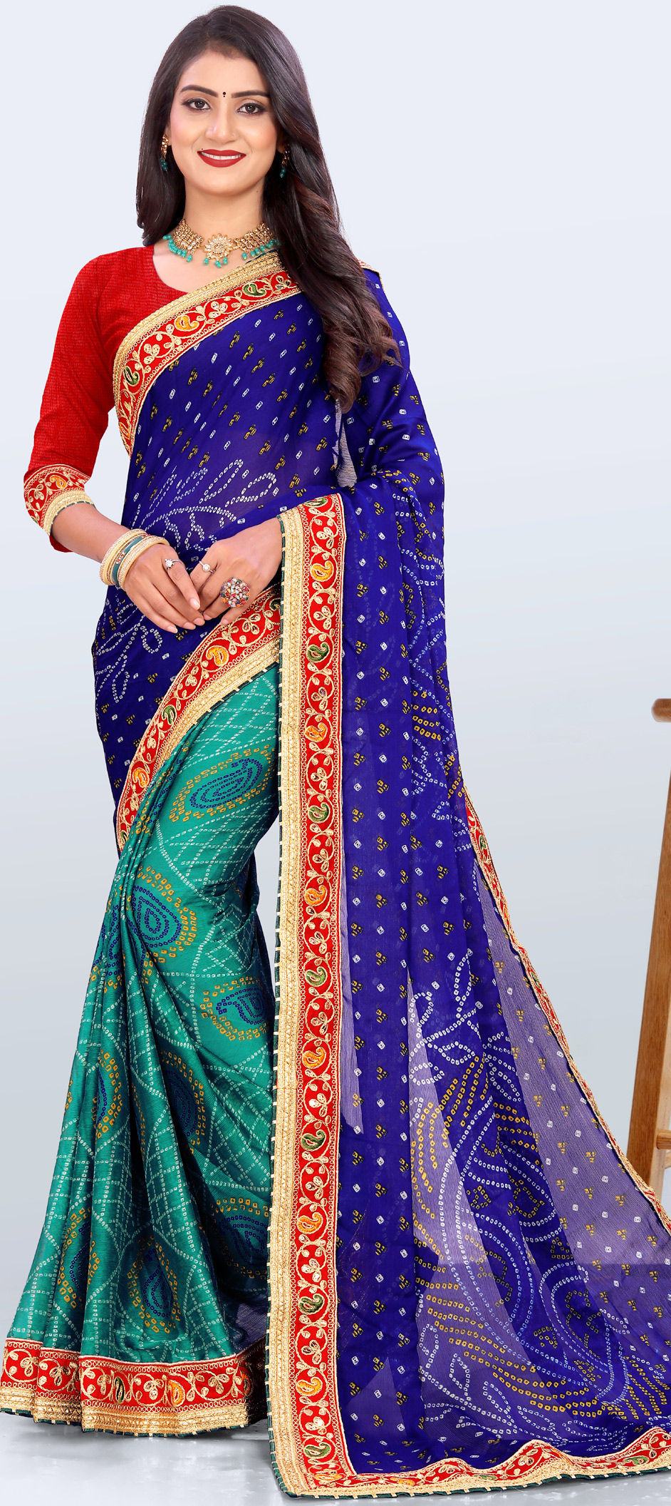 Blue Saree - Buy Trendy Blue Colour Sarees Online – Koskii