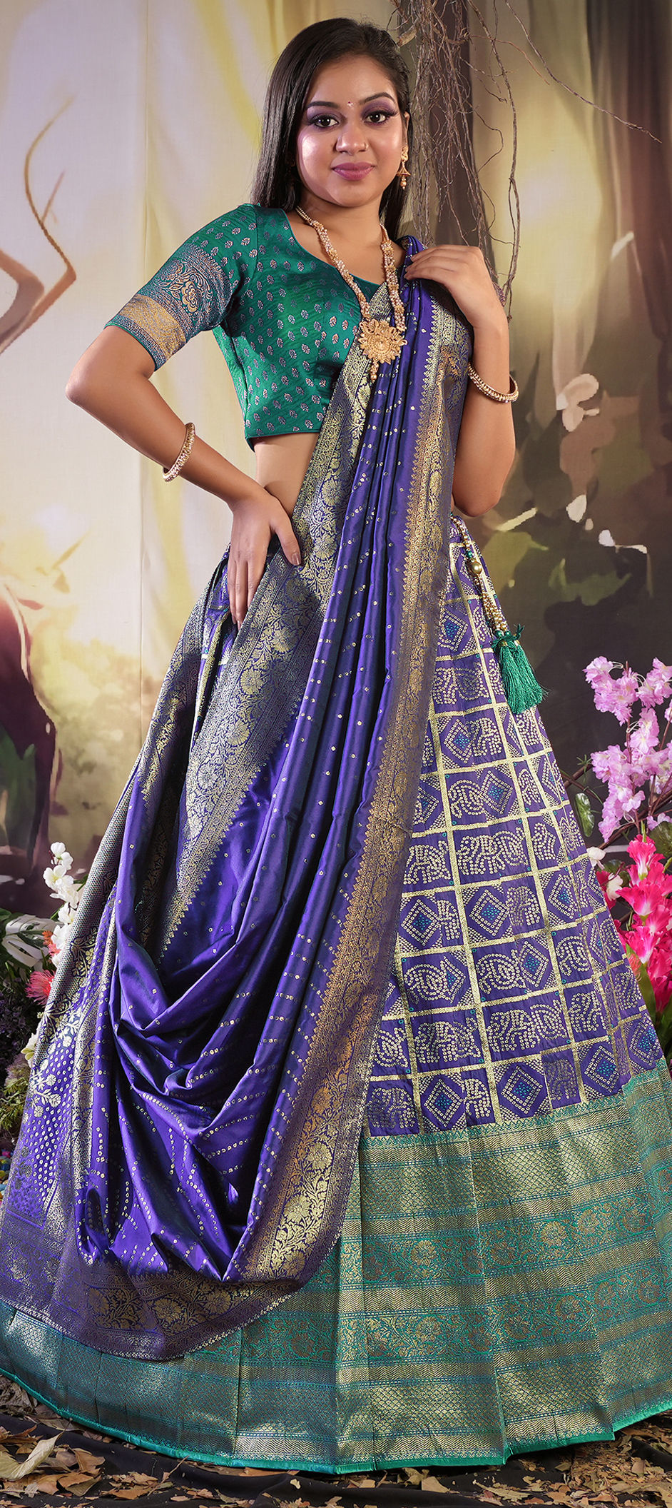 Festive, Party Wear, Reception Blue color Banarasi Silk fabric