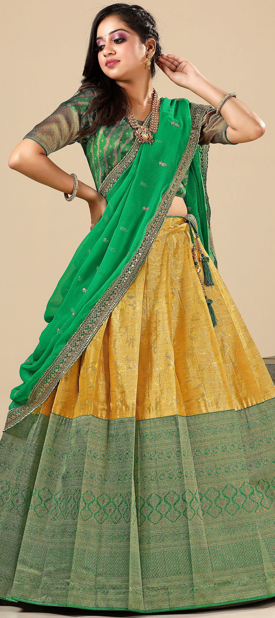 Green Color Premium Designer Party Wear Georgette Lehenga Saree, Party Wear  Lehenga, Lehenga Choli, लहंगा - Ahesas Fashion, Surat | ID: 2853123670197