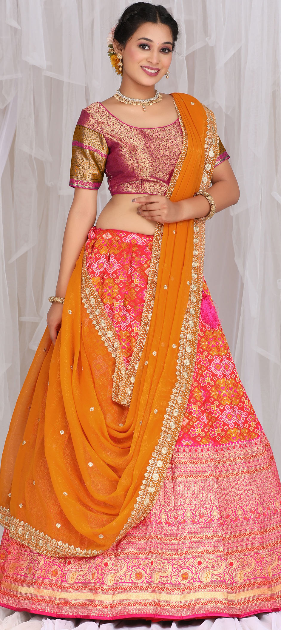 Lehenga Orange – Shramdaan