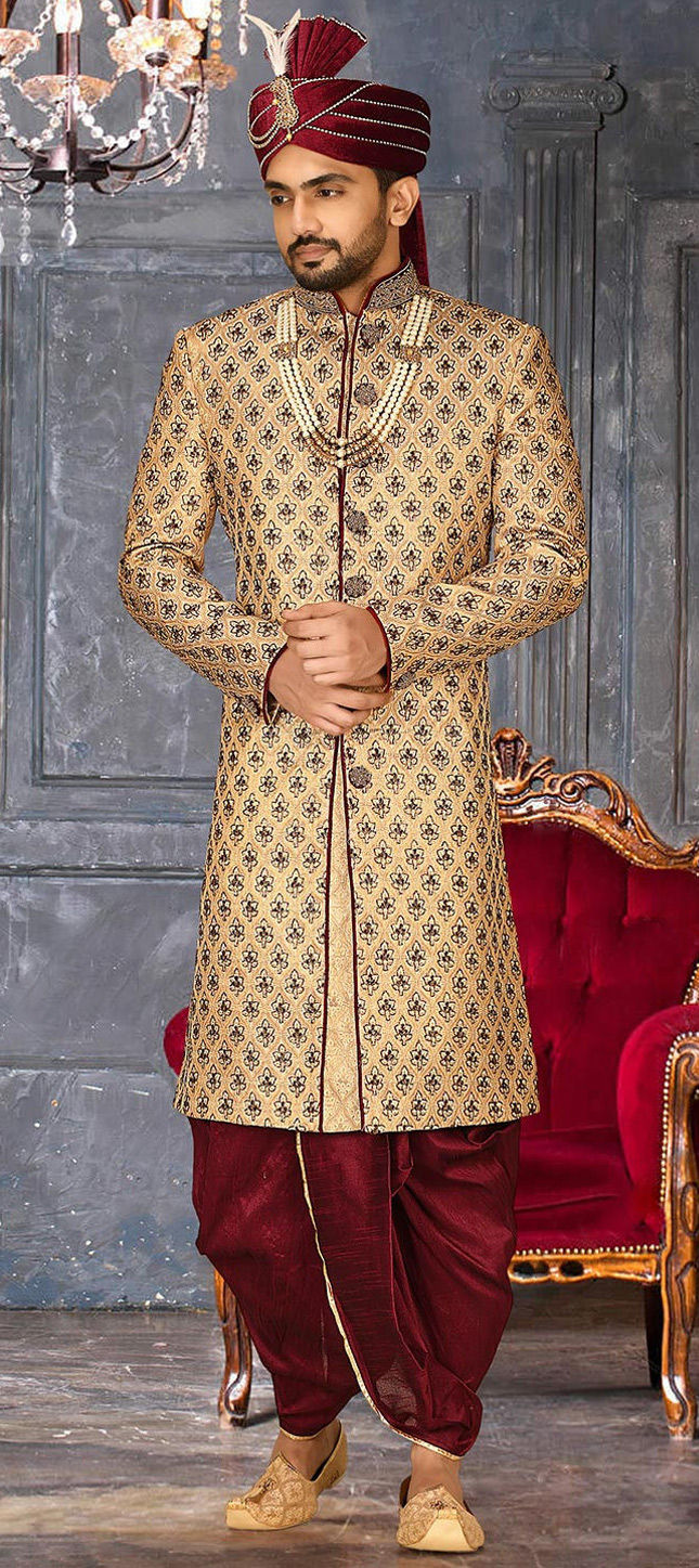 wedding sherwani with dhoti