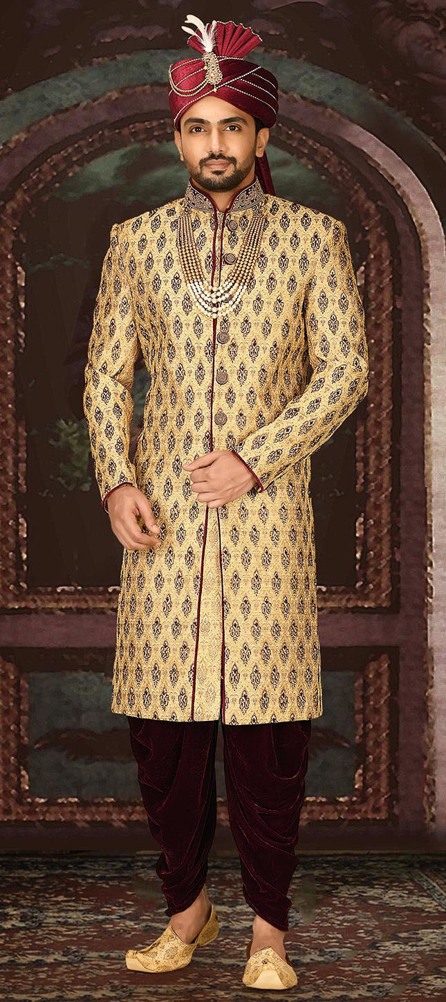 wedding sherwani with dhoti