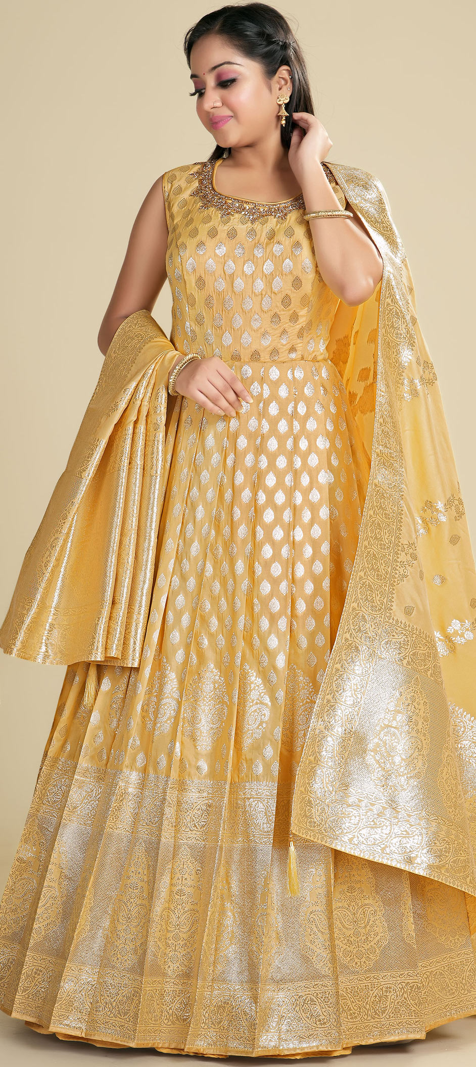 green emerald velvet dress ANTIQUE GOLD Premium Plain Dyed Chiffon Fine Soft Georgette Sheer Dres – O  & P Birmingham main image 1
