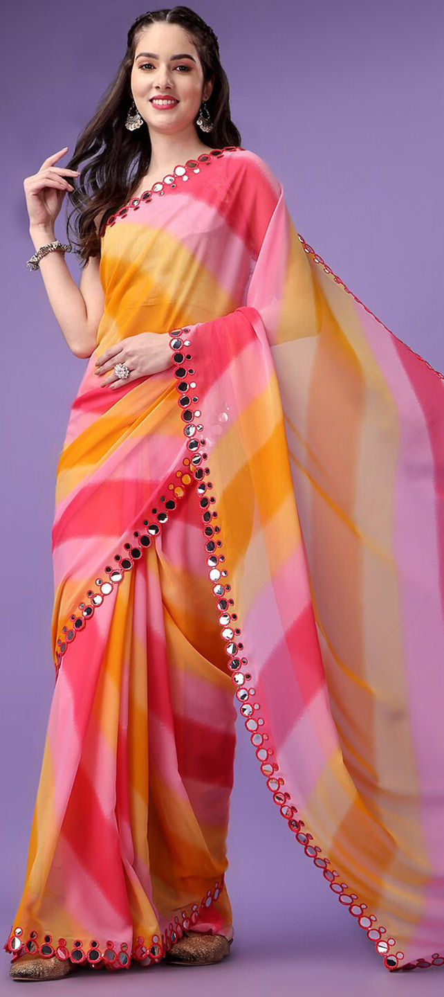 Buy pink dhaniakhali cotton saree online By Craftiva | Dhaniakhali saree