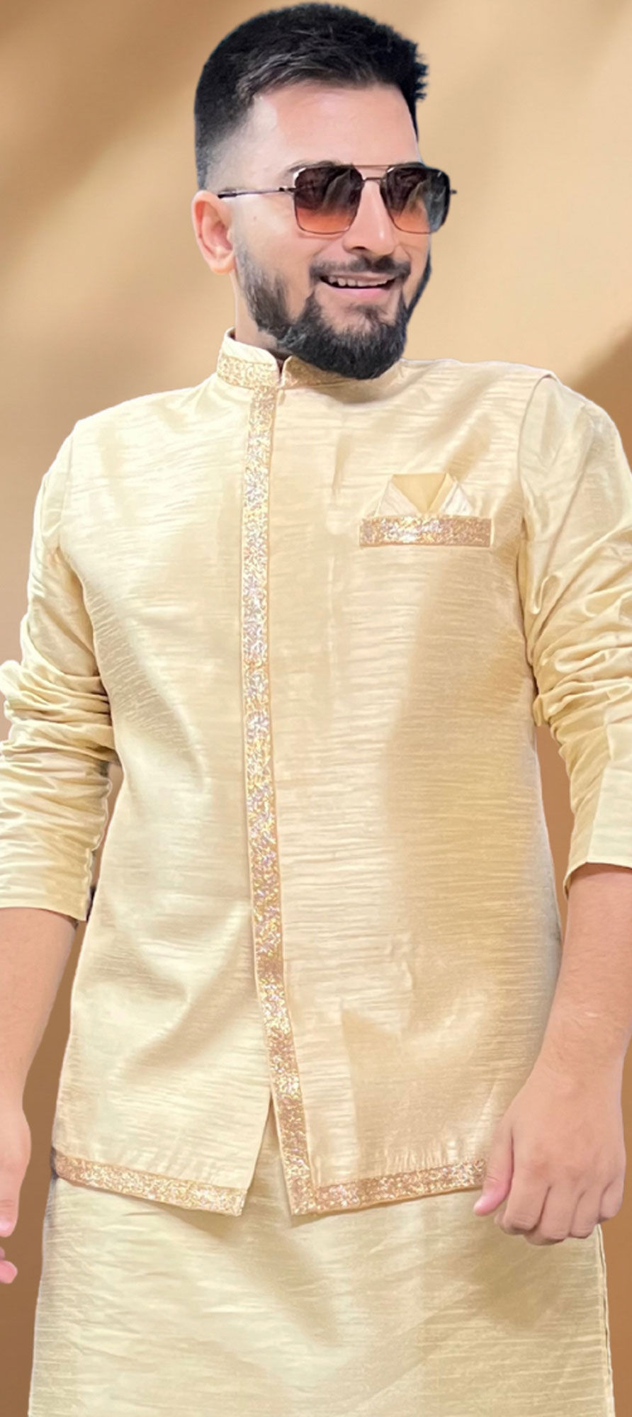 Dream Jacket in URU Gold Printed Silk main image 1