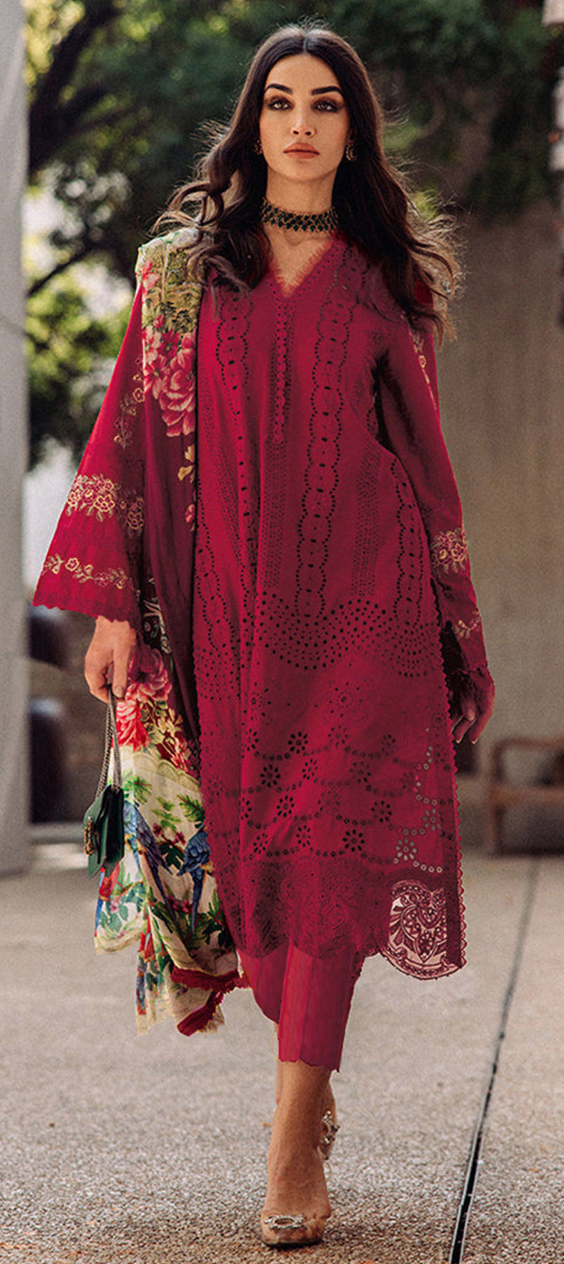 Red & Maroon Solid Woolen Salwar (Pack of 2)