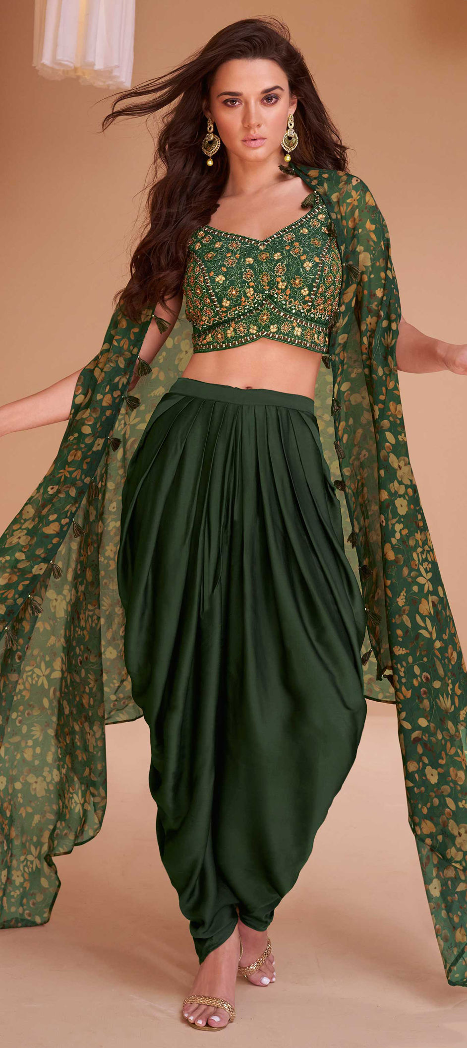Trendy Green Silk Heavy Designer Wedding Wear Salwar Suit With Green Silk