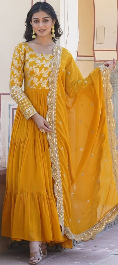 yellow engagement dress Yellow Arabic Mermaid gold prom dress with Beaded