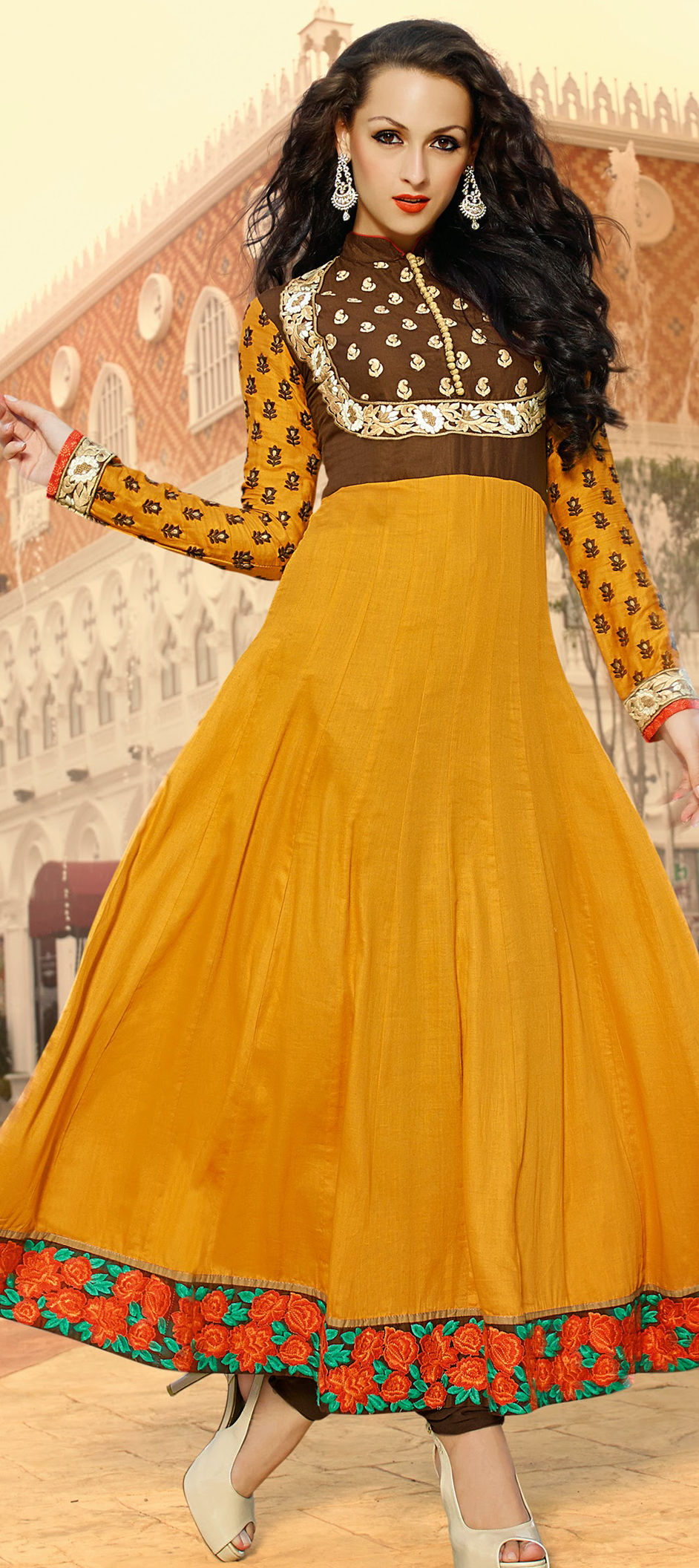 417275 Yellow color Salwar Kameez