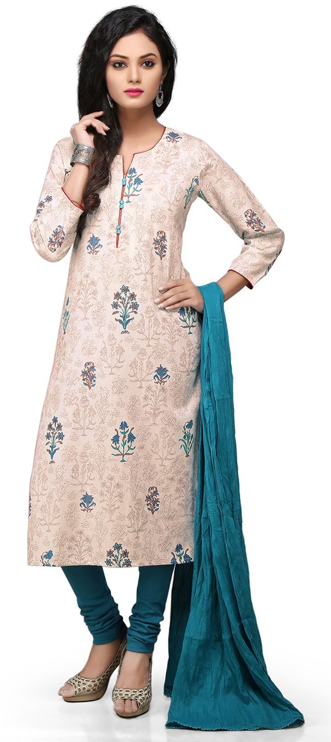 438181: White and Off White color family stitched Cotton Salwar Kameez ...