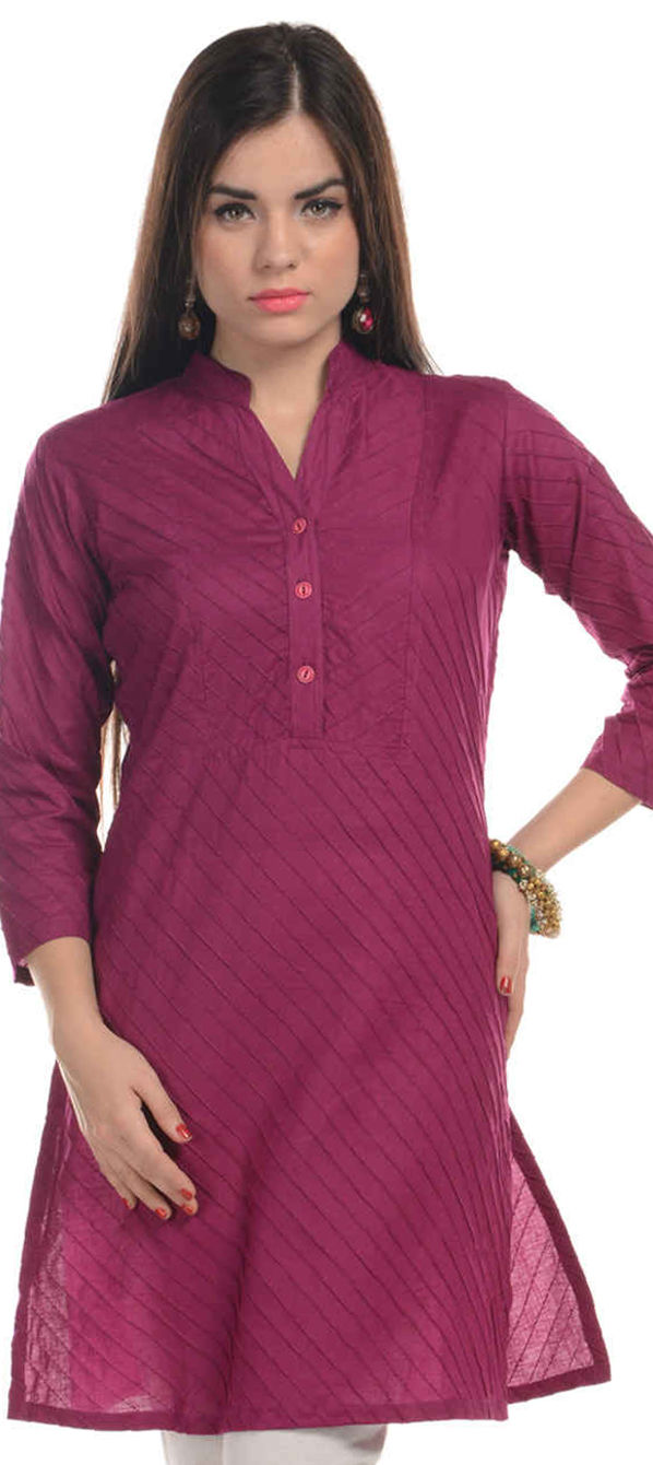 violet color kurtis