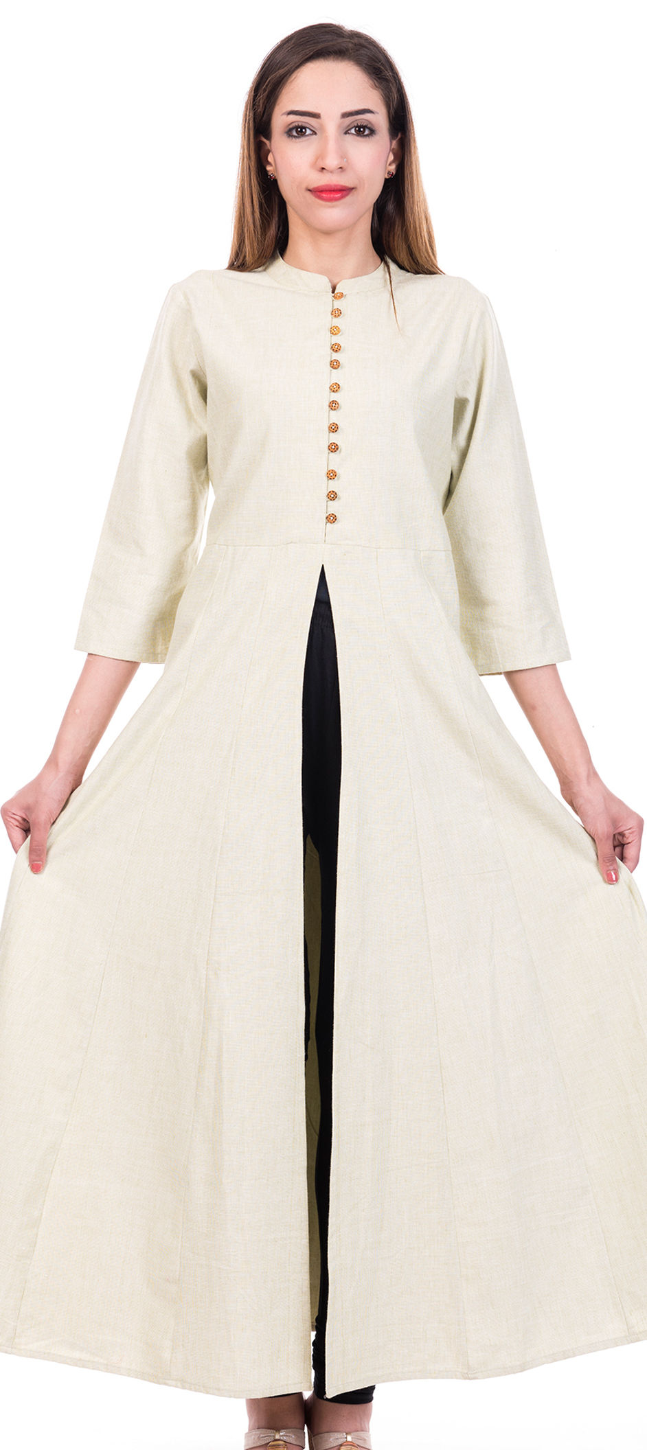 off white color kurti