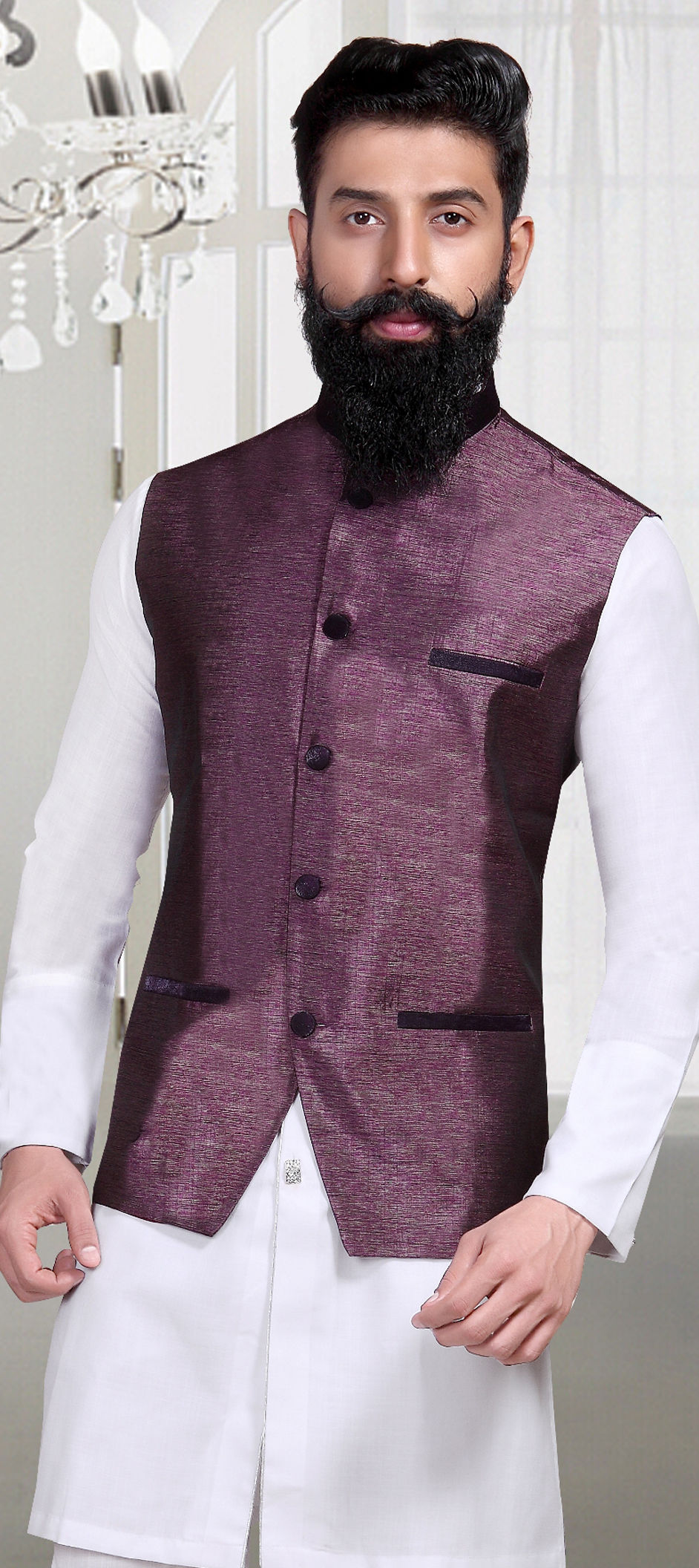 purple modi jacket