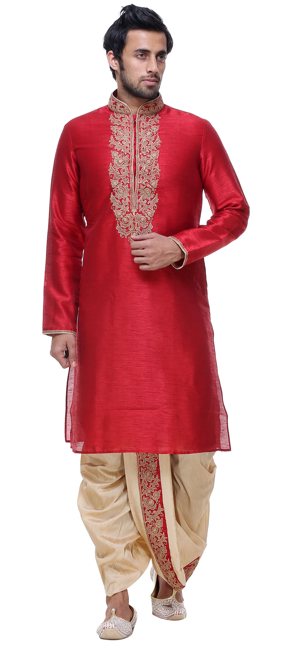 silk dhoti and kurta for wedding