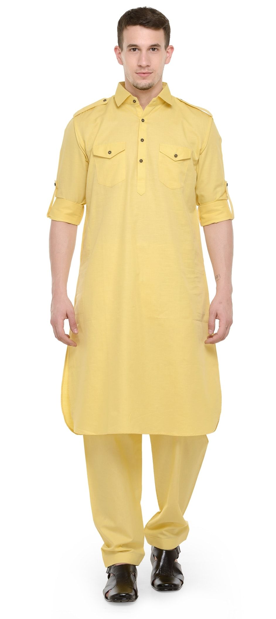 light yellow pathani