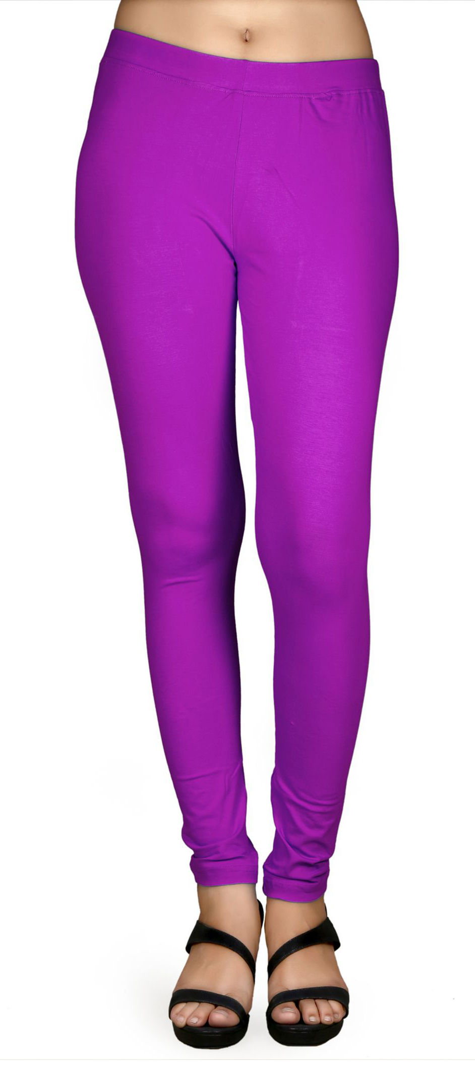 600761 Pink and Majenta color family stitched leggings
