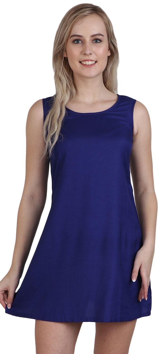 651177 Designer Blue color Rayon fabric Dress