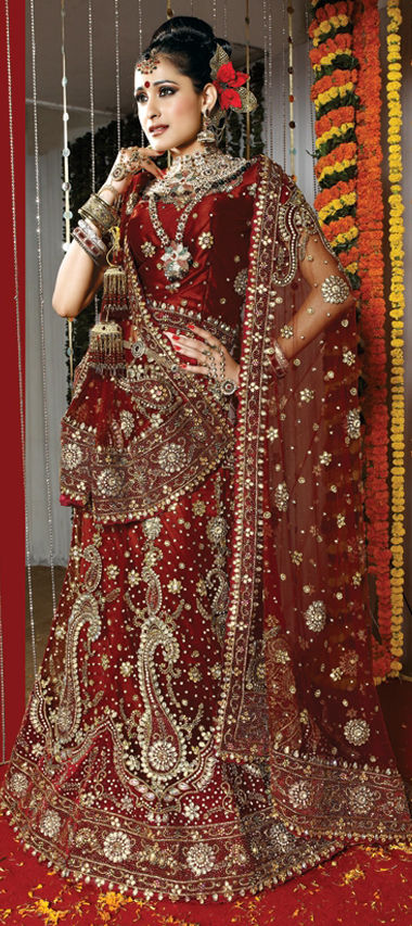 dulhan lehenga red colour