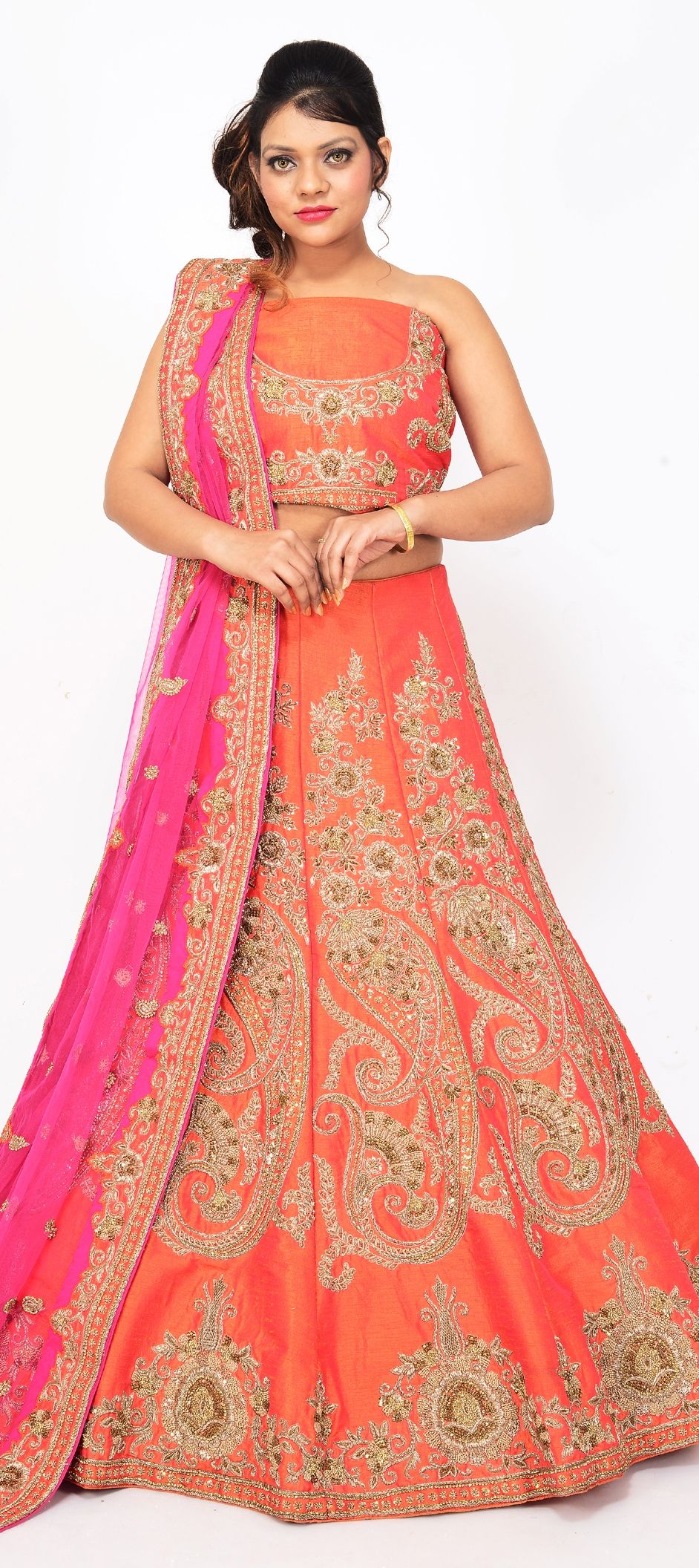 Pink Printed Lehenga Set Design by Label Anushree at Pernia's Pop Up Shop  2024