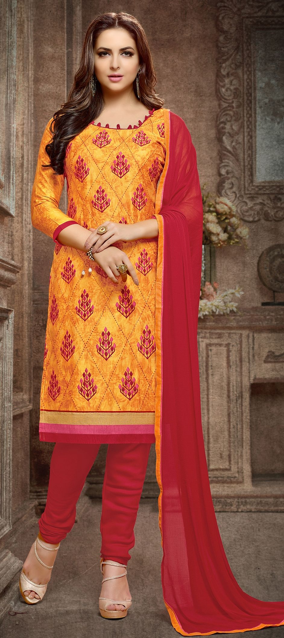 Buy Yellow Embroidered Patiala Suit Festive Wear Online at Best Price |  Cbazaar