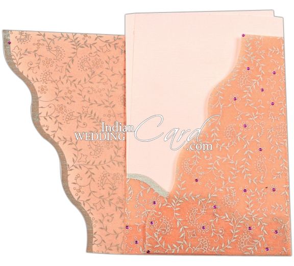 D-2272, Pink Color, Light Weight Cards, Designer Multifaith Invitations ...