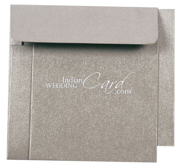 D-2630, Silver Color, Shimmery Finish Paper, Small Size Cards, Light ...