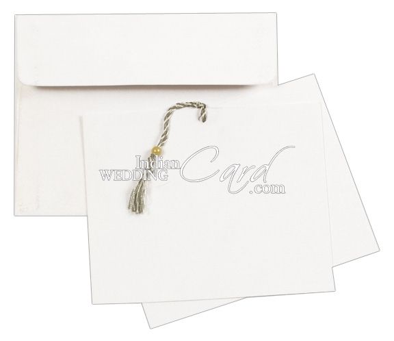 D-3451, White Color, Shimmery Finish Paper, Small Size Cards, Light ...
