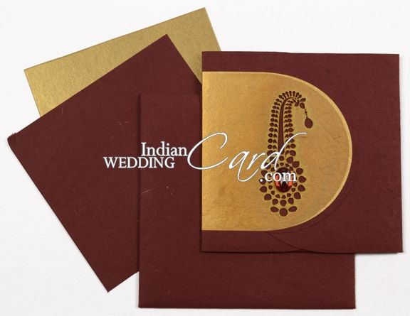 D-3529, Red Color, Handmade Paper, Small Size Cards, Light Weight Cards ...