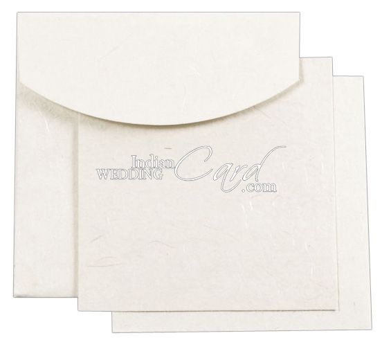 D-3650, White Color, Handmade Paper, Light Weight Cards, Designer ...