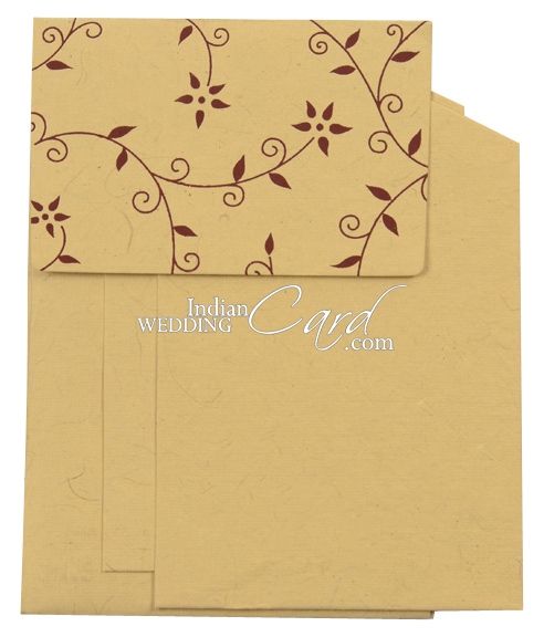 D-4573, Maroon Color, Handmade Paper, Small Size Cards, Designer ...