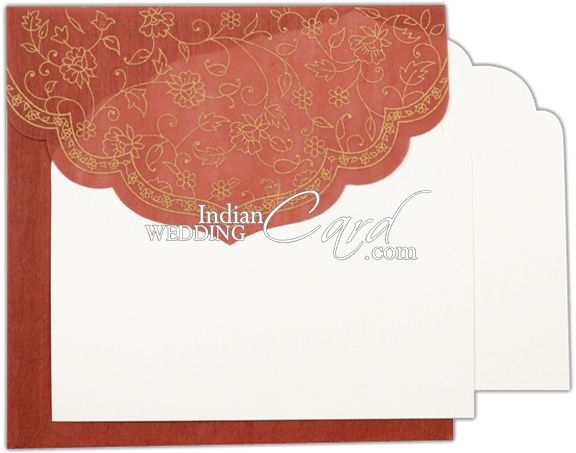 D-758, Red Color, Light Weight Cards, Designer Multifaith Invitations.