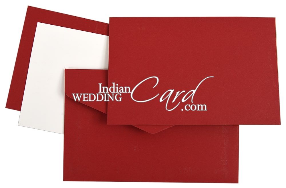 Red colored Masquerade theme Laser cut Pocket style invitation - D-8925