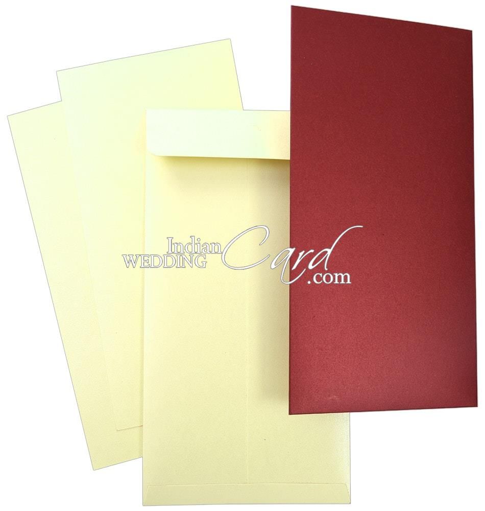 D-9676, Red Color, Shimmery Finish Paper, Designer Multifaith Invitations.