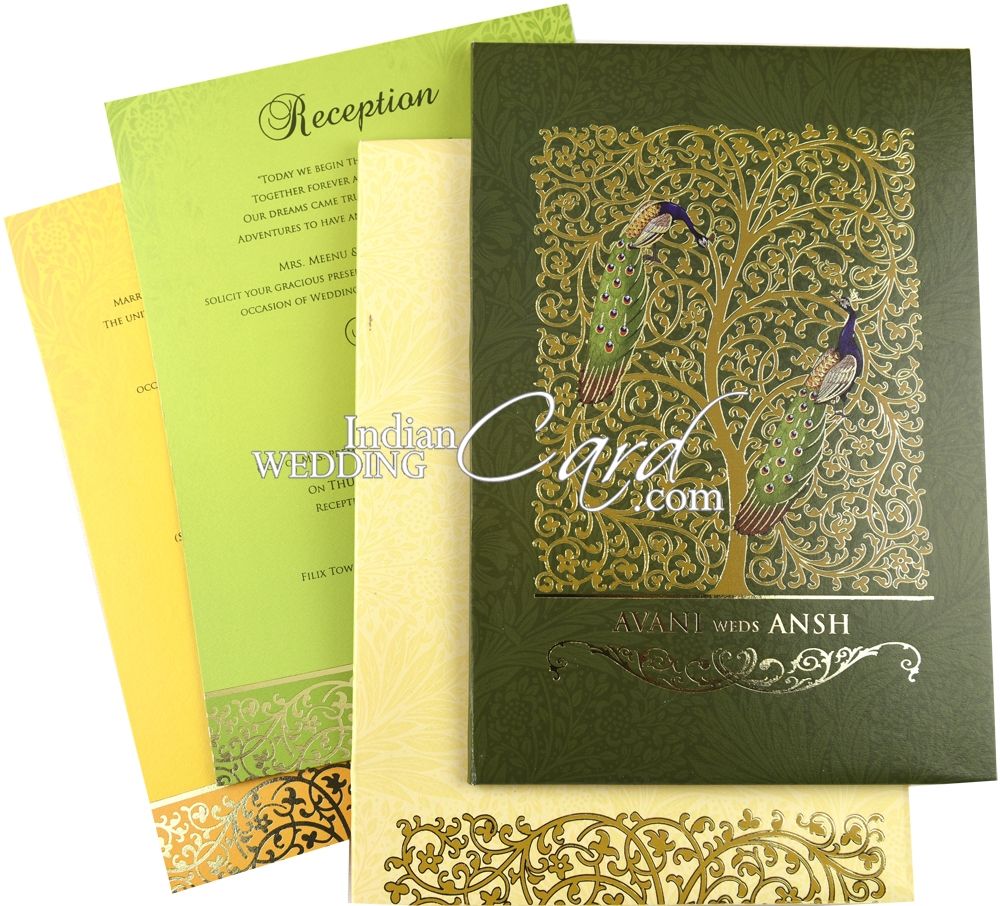 Tree of Life Theme Wedding Cards
